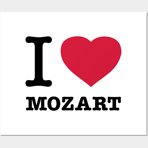 I LOVE MOZART Wall Art by eyesblau